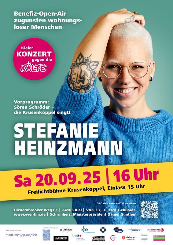 Kieler Konzert gegen die Kälte 2025 mit Stefanie Heinzmann