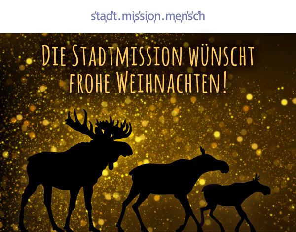 Die stadt.mission.mensch gGmbH wünscht frohe Weihnachten