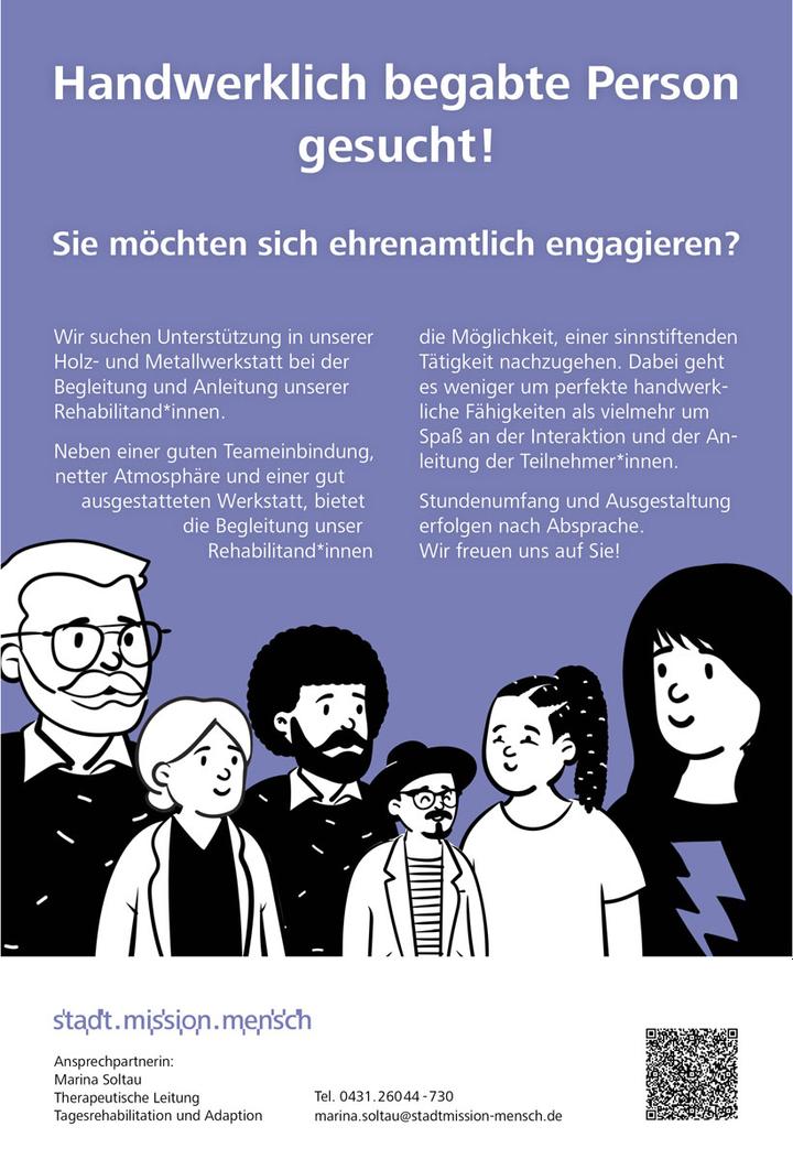 Sie möchten sich ehrenamtlich engagieren? 